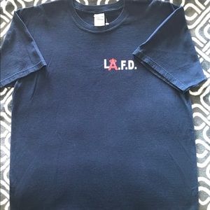 Blue LA Fire Department of Anaheim t-shirt